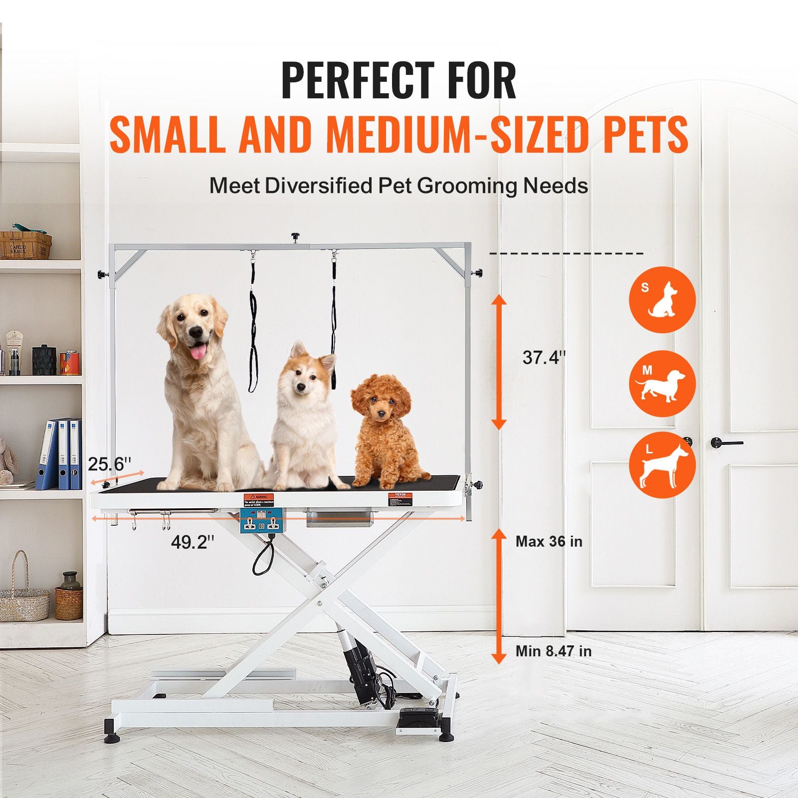 Effortless Grooming with Our Electric Pet Grooming Table – Up to 400 lbs Capacity