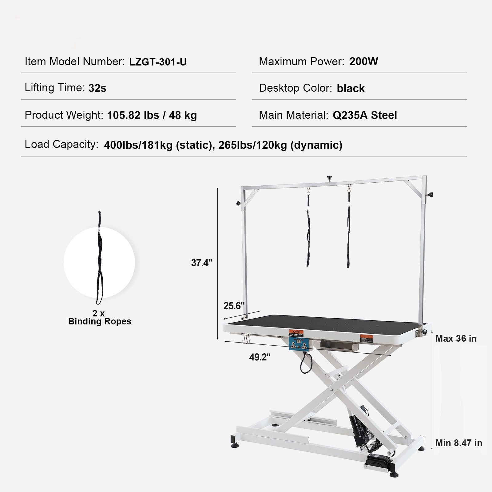 Effortless Grooming with Our Electric Pet Grooming Table – Up to 400 lbs Capacity