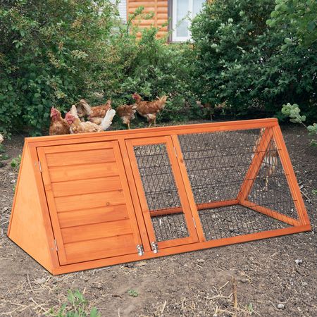Spacious furniture-style Rabbit Hutch with Two Doors and Separate Sleeping Area