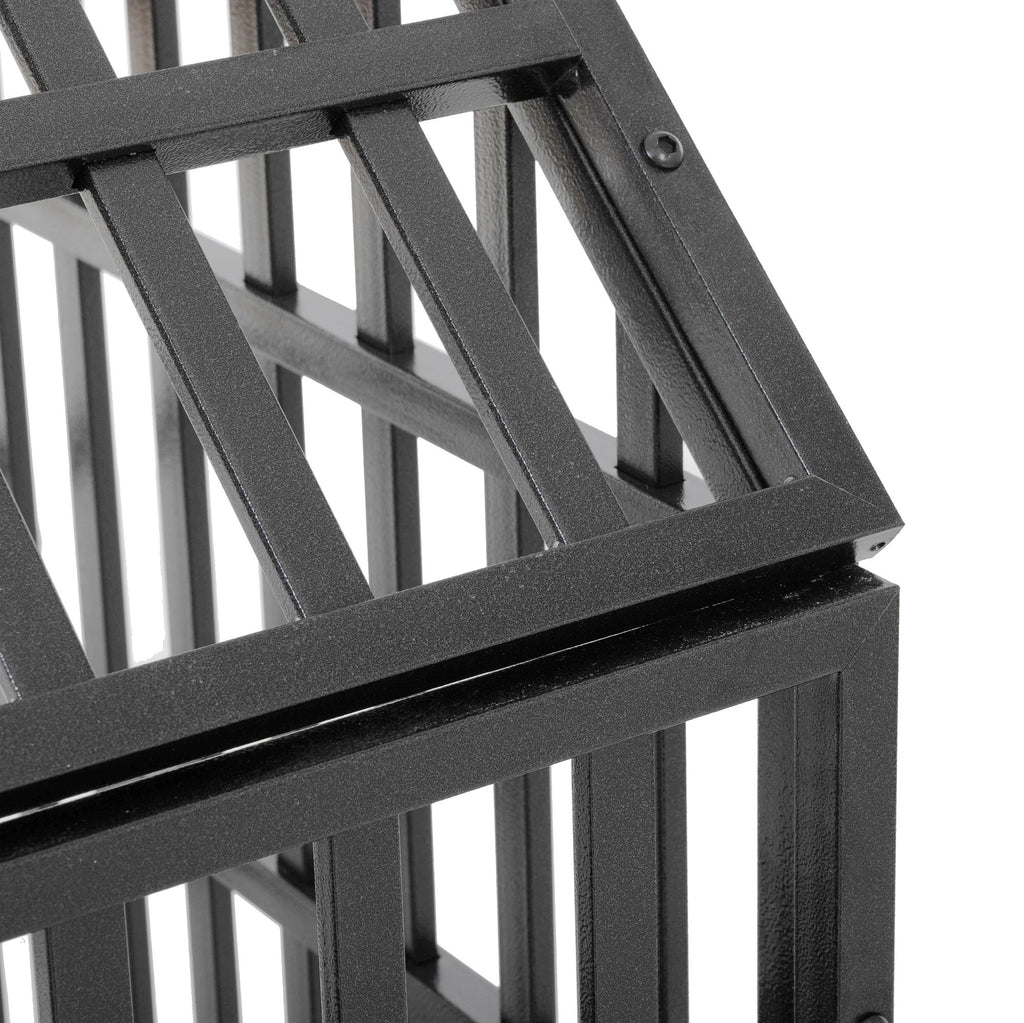 55" Heavy Duty Dog Crate for Large Dogs with Lockable Wheels