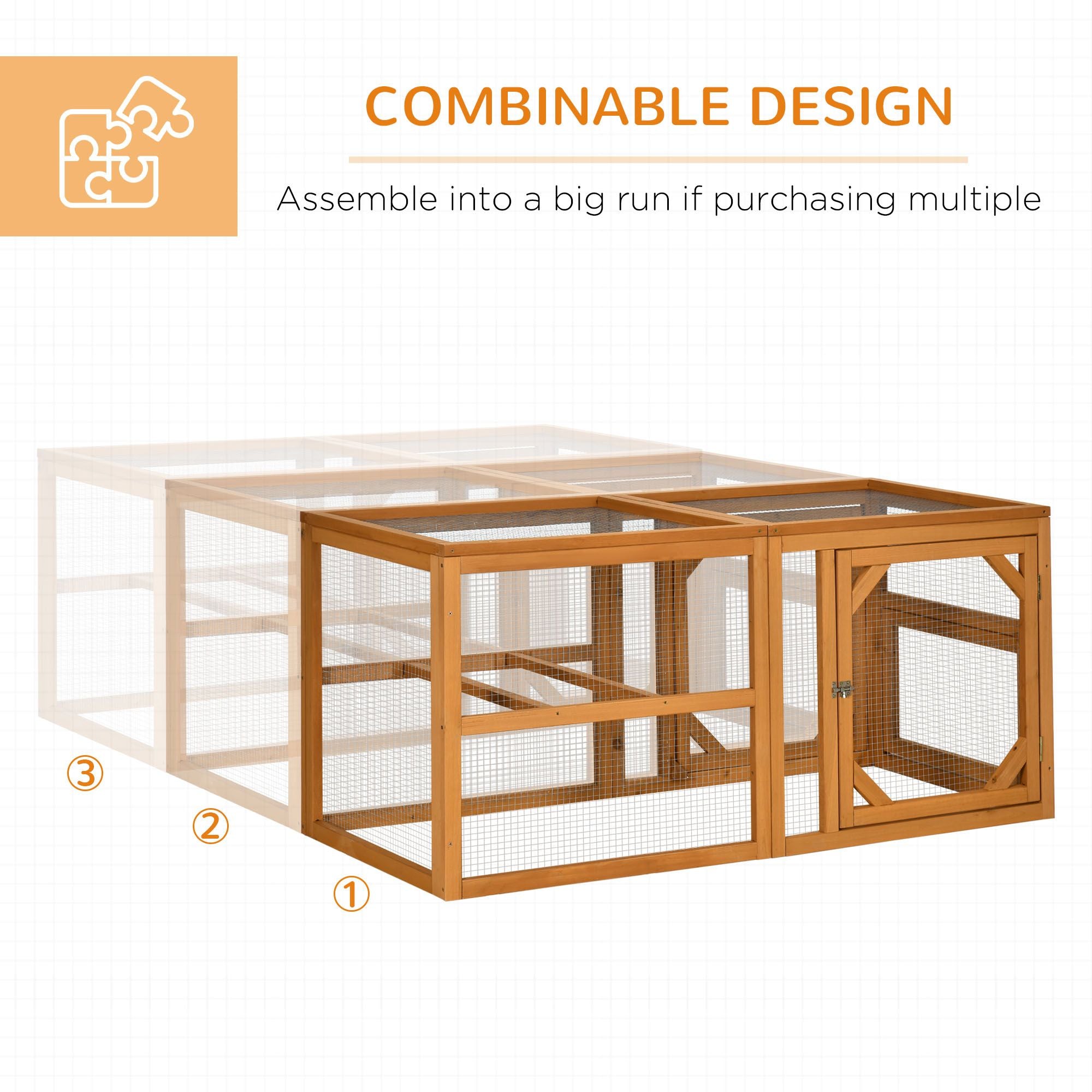 55" furniture-style Chicken Coop Add-on Expansion – Expand Your Flock Space