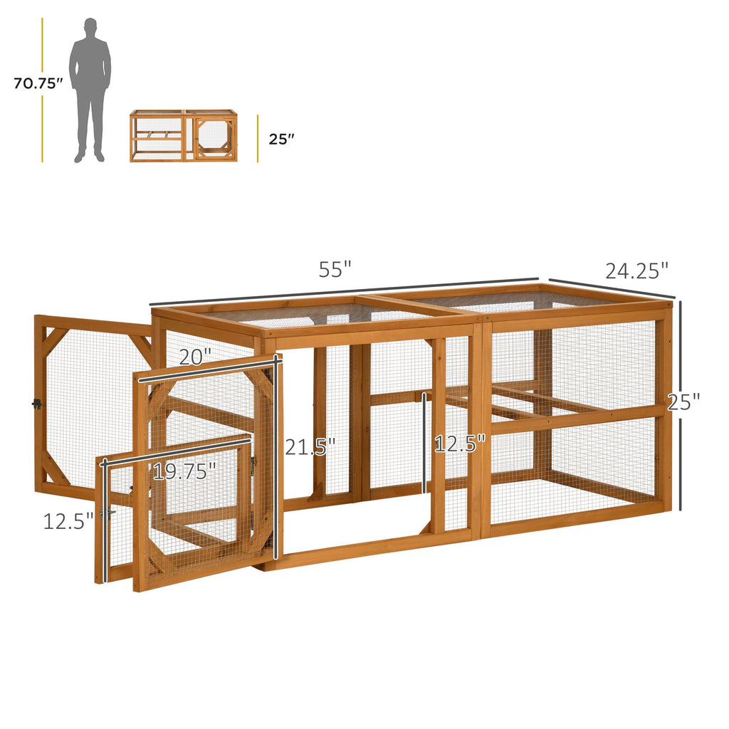 55" furniture-style Chicken Coop Add-on Expansion – Expand Your Flock Space