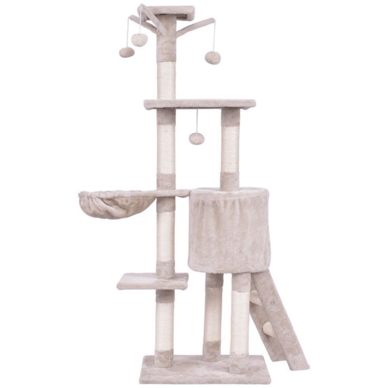 56-Inch Cat Tree with Condo, Hammock & Scratching Posts – Your Cat's Dream Playground – image 6