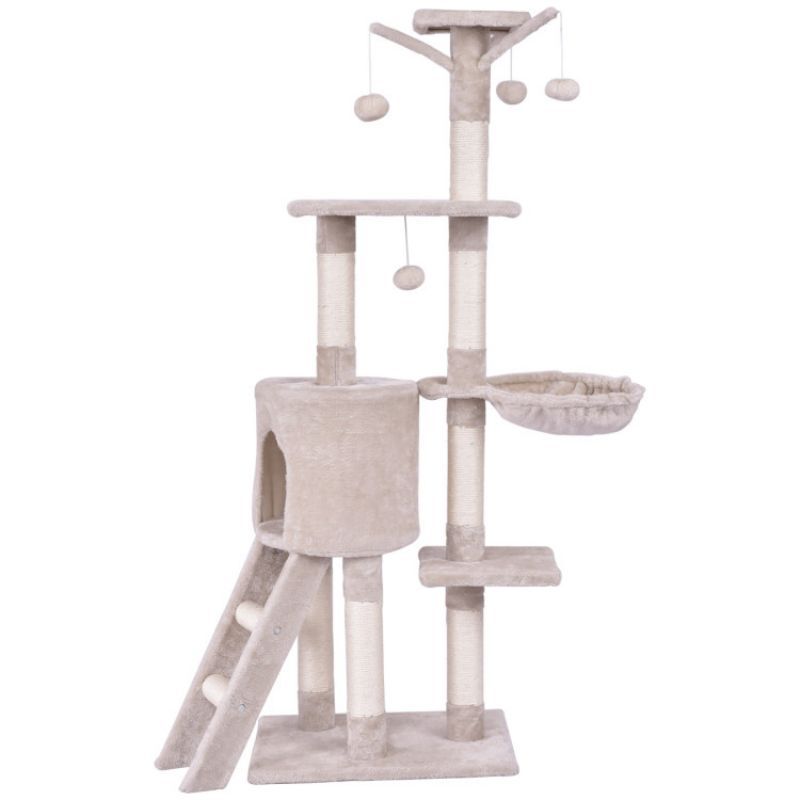 56-Inch Cat Tree with Condo, Hammock & Scratching Posts – Your Cat's Dream Playground – image 5