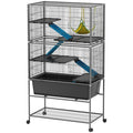 Spacious 5-Tier Ferret Cage with Cozy Hammock & Easy-Clean Tray