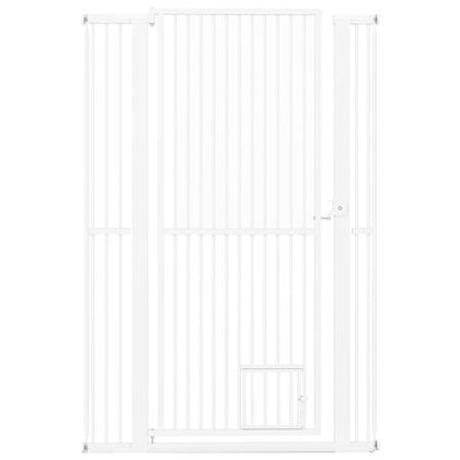 59' Extra Tall Pet Gate Heavy-Duty Metal Cat Gate with Wide Opening