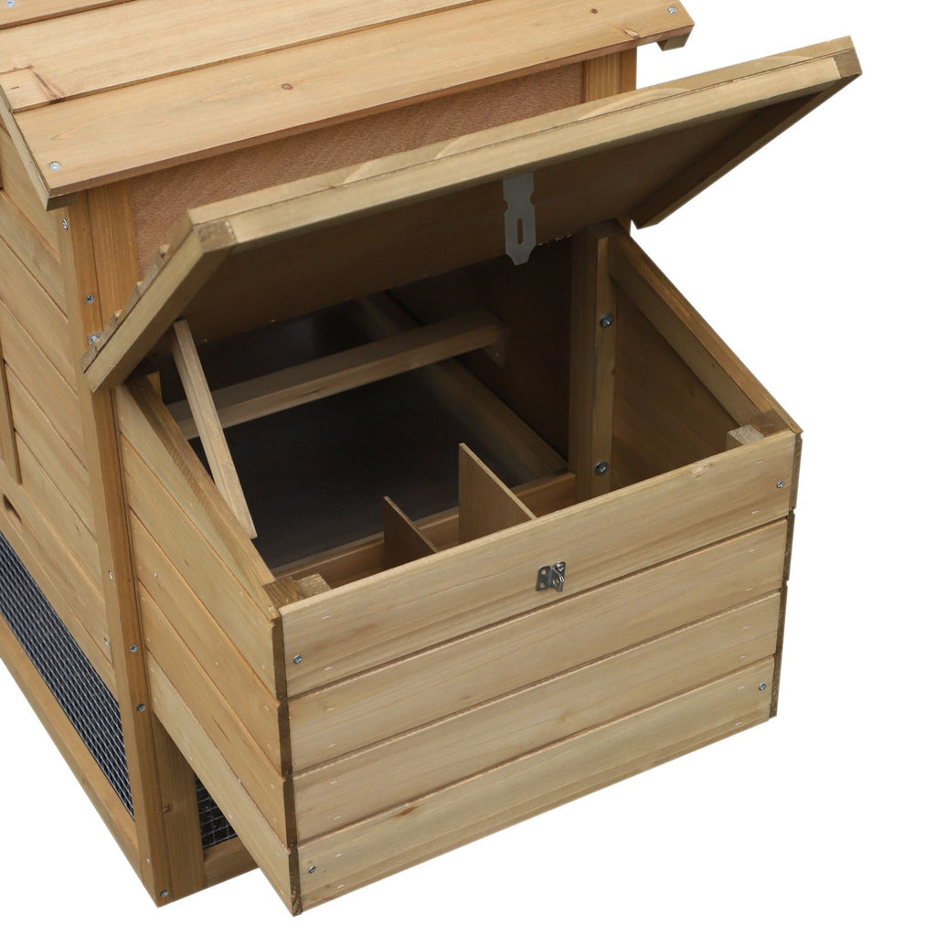 Give Your Flock a Cozy, Secure Home with This Compact Wooden Chicken Coop