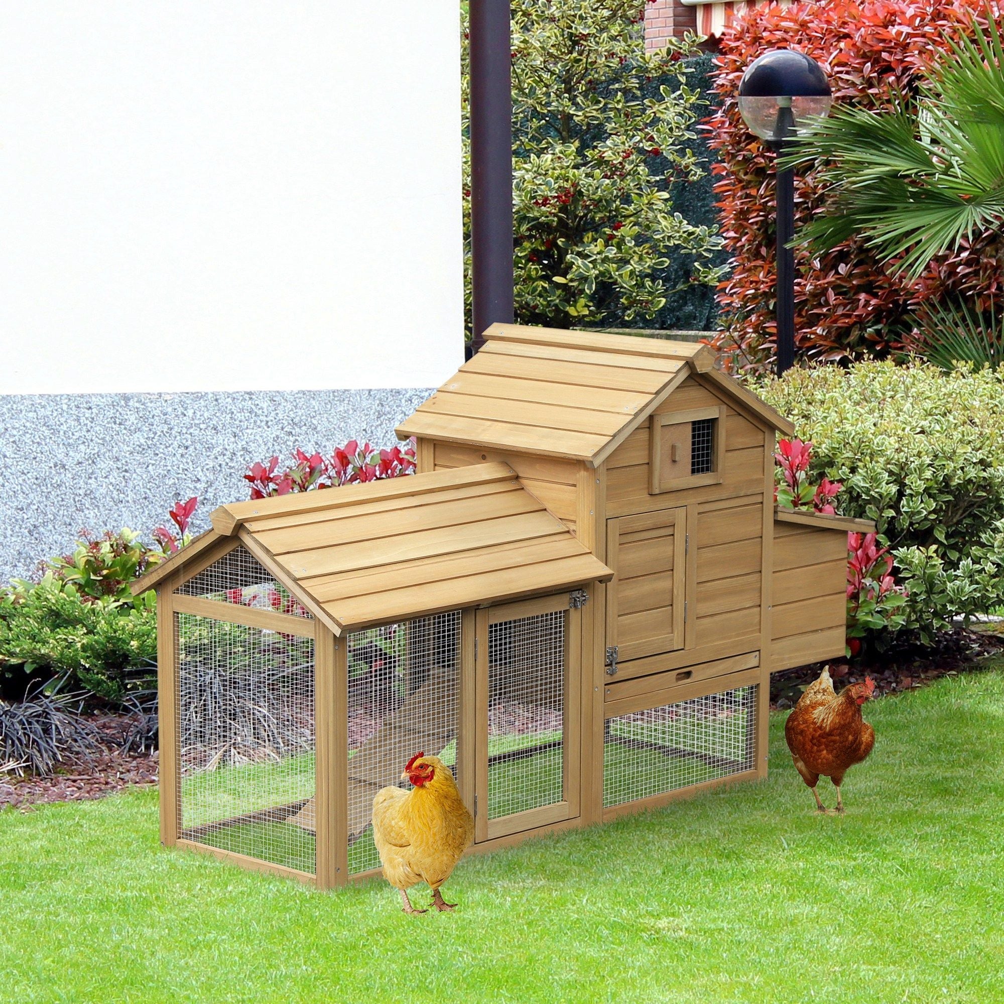 Give Your Flock a Cozy, Secure Home with This Compact Wooden Chicken Coop