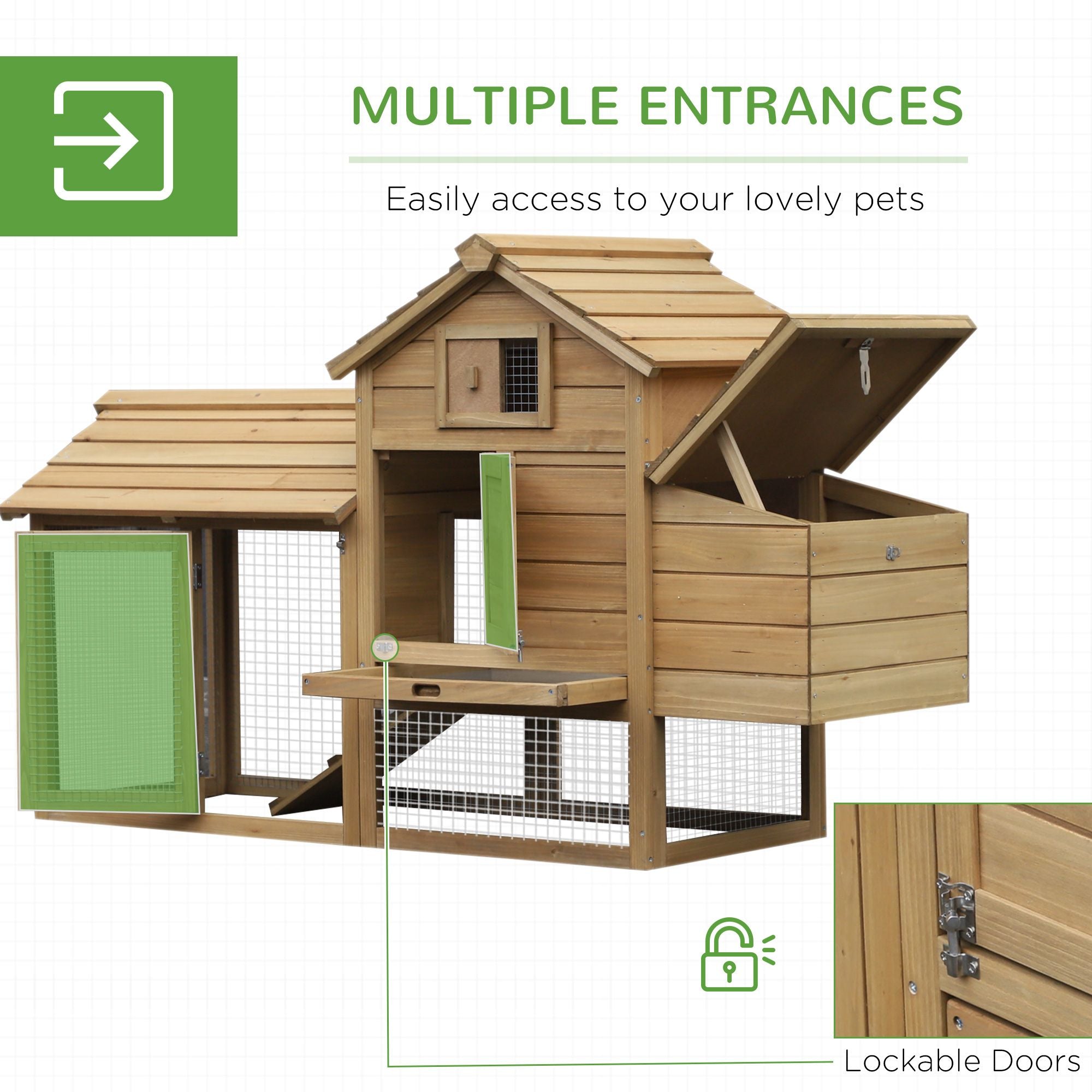 Give Your Flock a Cozy, Secure Home with This Compact Wooden Chicken Coop