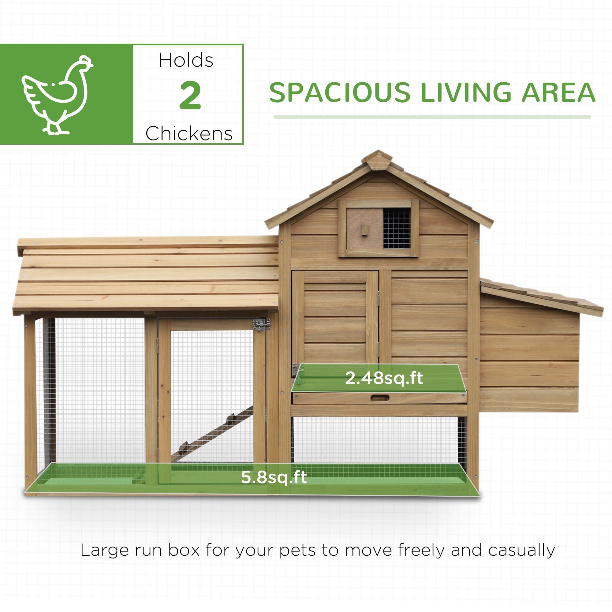 Give Your Flock a Cozy, Secure Home with This Compact Wooden Chicken Coop
