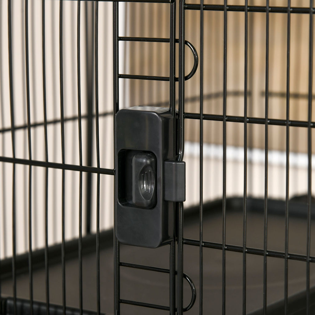 6-Tier Small Animal Cage with Wheels, Removable Trays, and Ramp