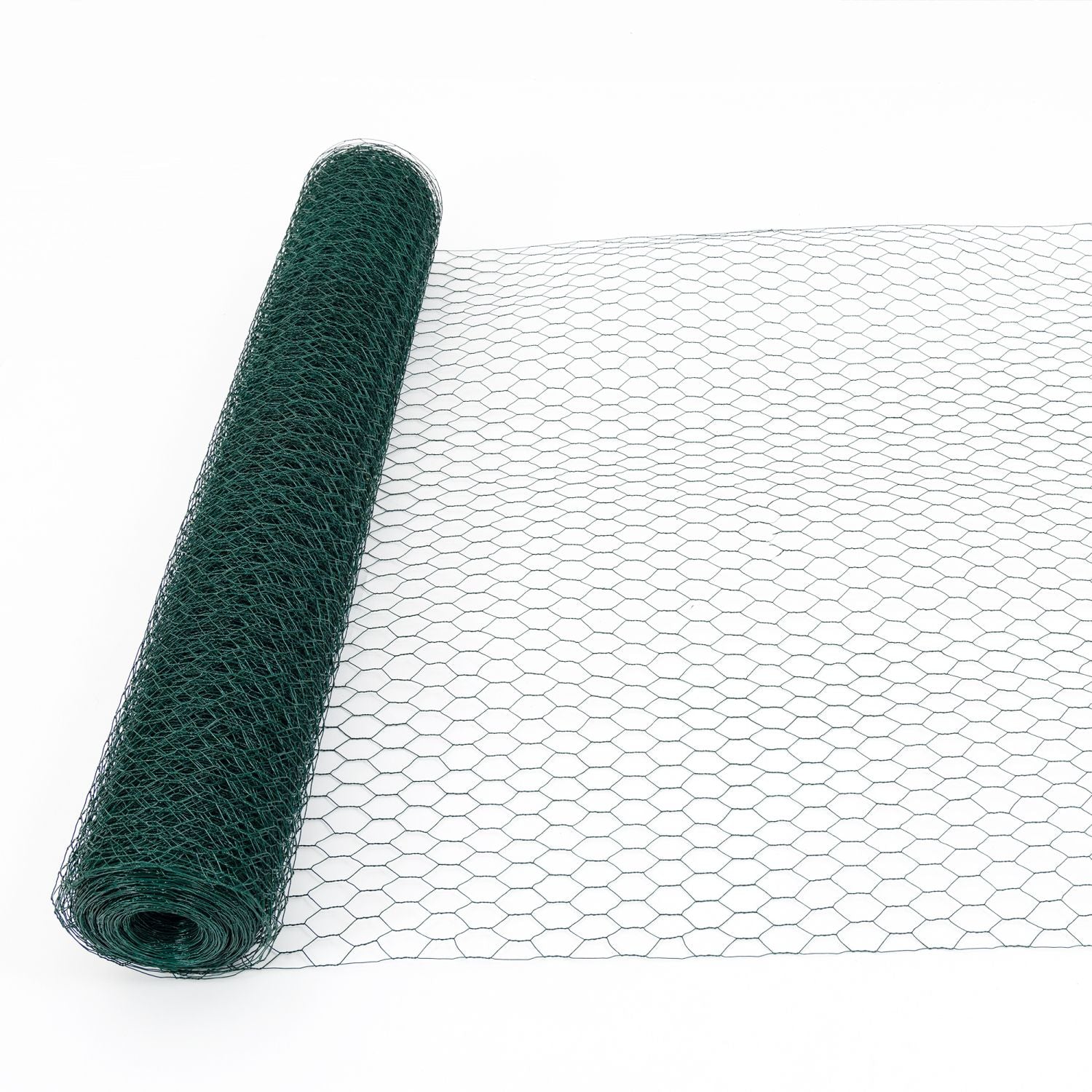 60M Large Size Galvanized Hexagonal Floral Green Chicken Wire, Outdoor Anti-Rust Chicken Wire Poultry Netting for Garden, Large Chicken Coop Wire Fencing