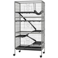 63- Tall Mobile Small Animal Habitat with Hammock for Ferrets and Chinchillas