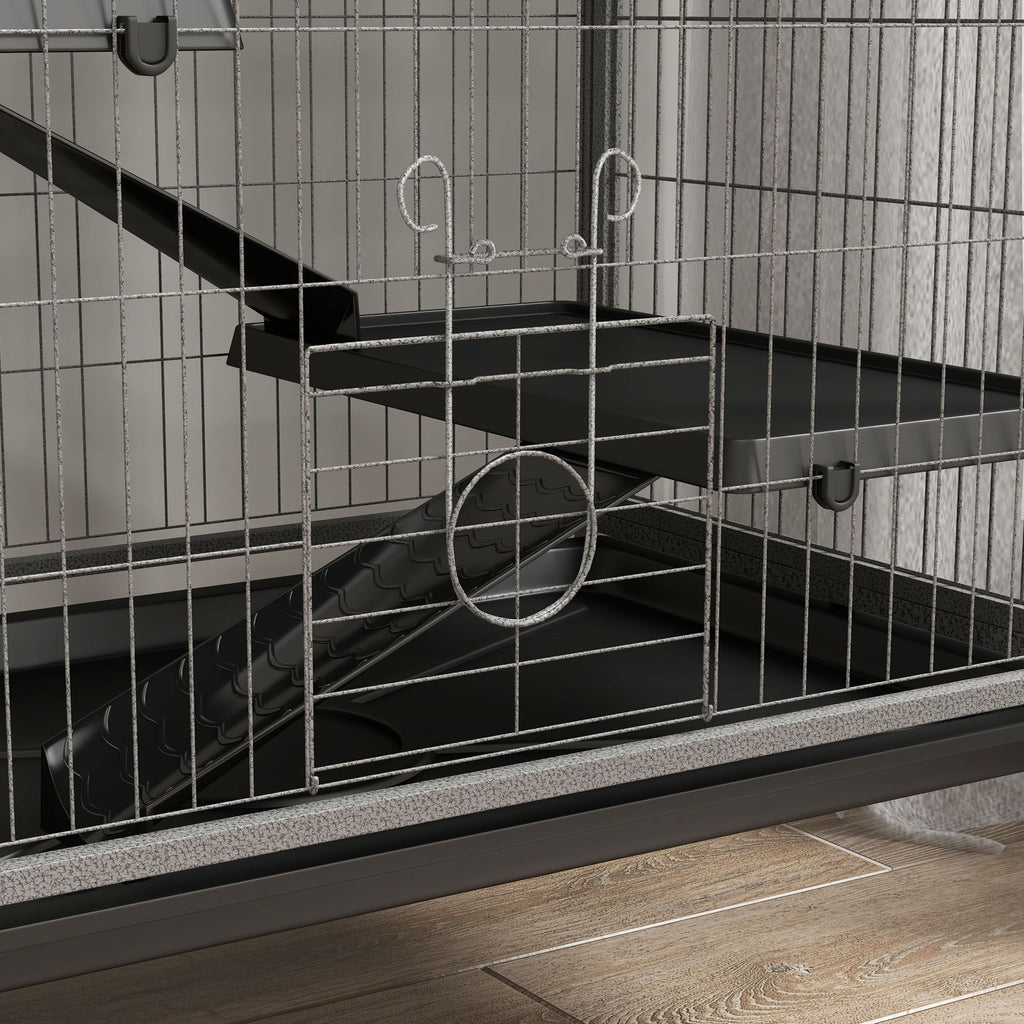 63- Tall Mobile Small Animal Habitat with Hammock for Ferrets and Chinchillas