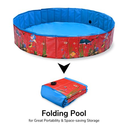 Foldable Pet & Child Swimming Pool for Summer Fun