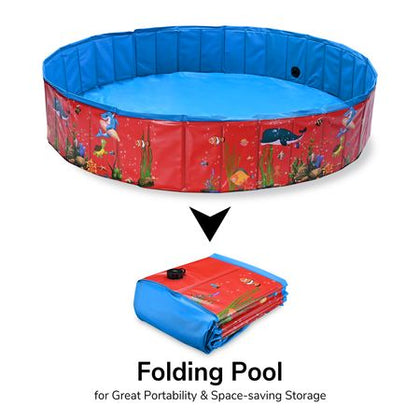 Foldable Pet & Child Swimming Pool for Summer Fun