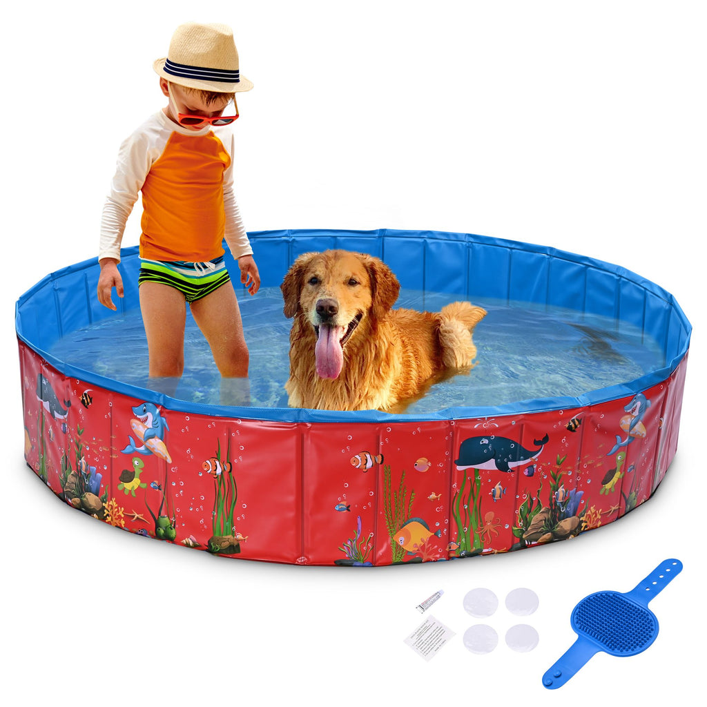 Foldable Pet & Child Swimming Pool for Summer Fun