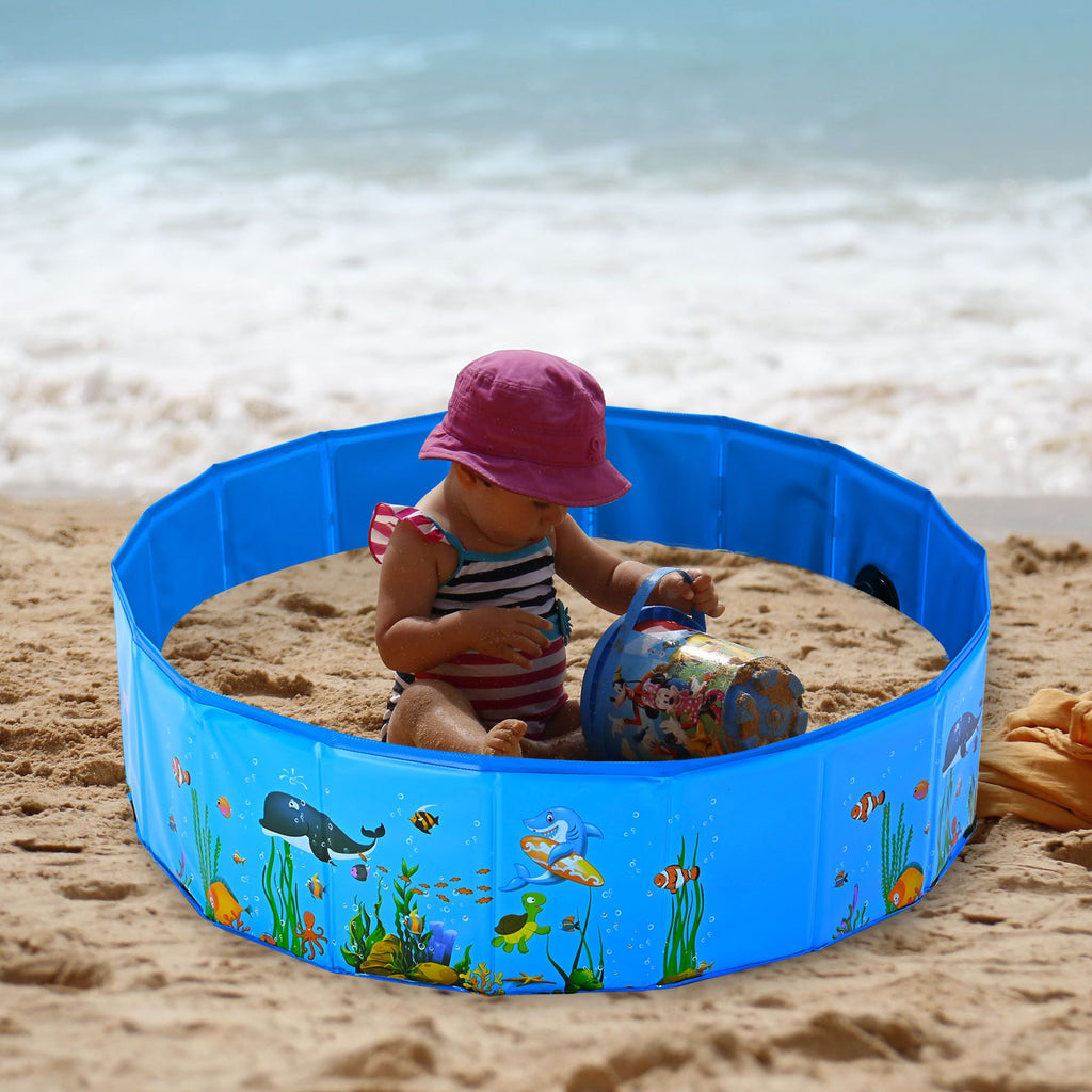 Foldable Pet & Child Swimming Pool for Summer Fun