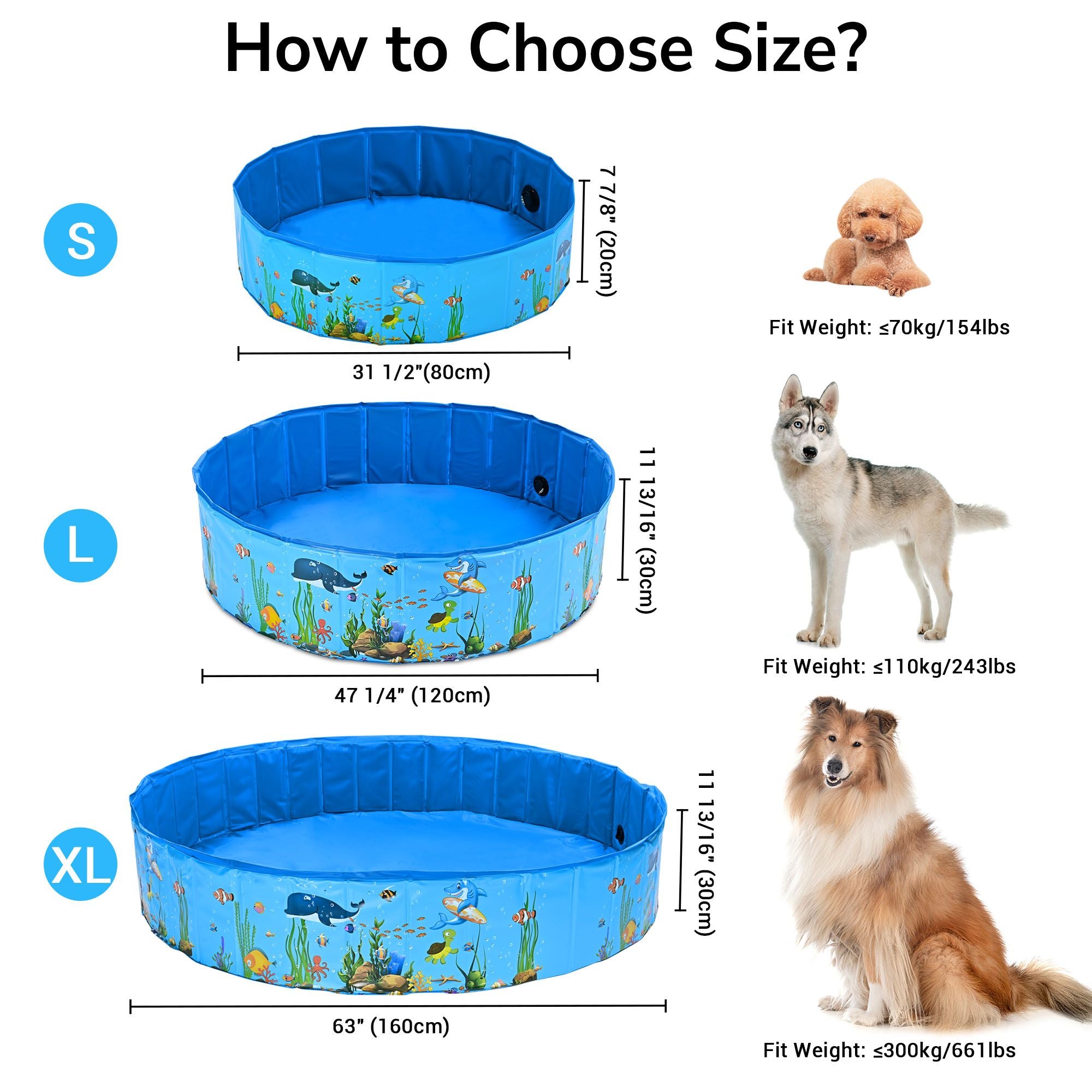 Foldable Pet & Child Swimming Pool for Summer Fun