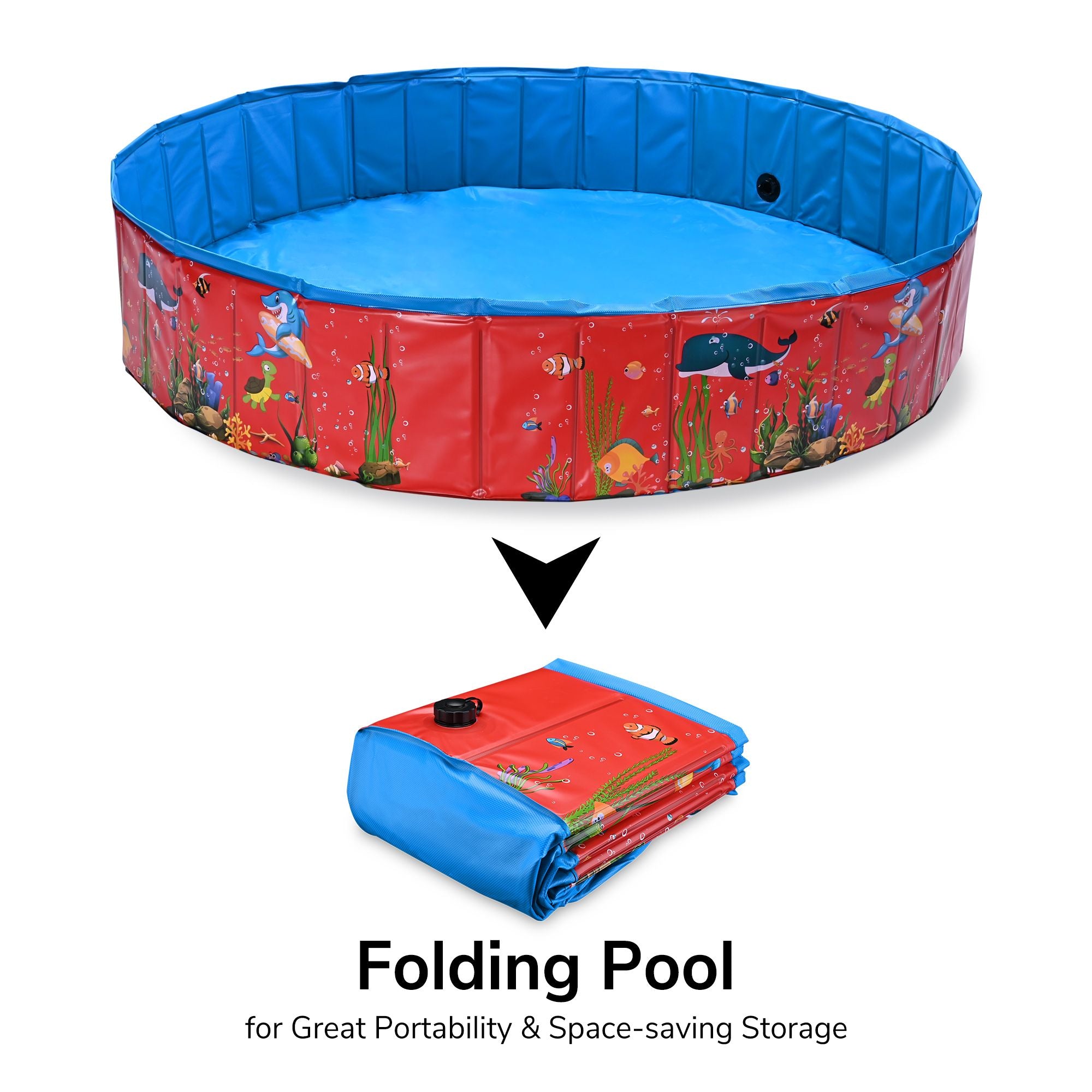 Foldable Pet & Child Swimming Pool for Summer Fun