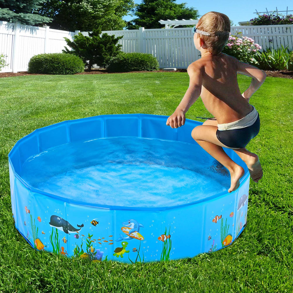 Foldable Pet & Child Swimming Pool for Summer Fun
