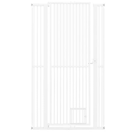 67.5" Extra Tall Pet Gate Heavy-Duty Metal Cat Gate with 30.5"-41" Wide Opening
