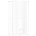 67.5" Extra Tall Pet Gate Heavy-Duty Metal Cat Gate with 30.5"-41" Wide Opening