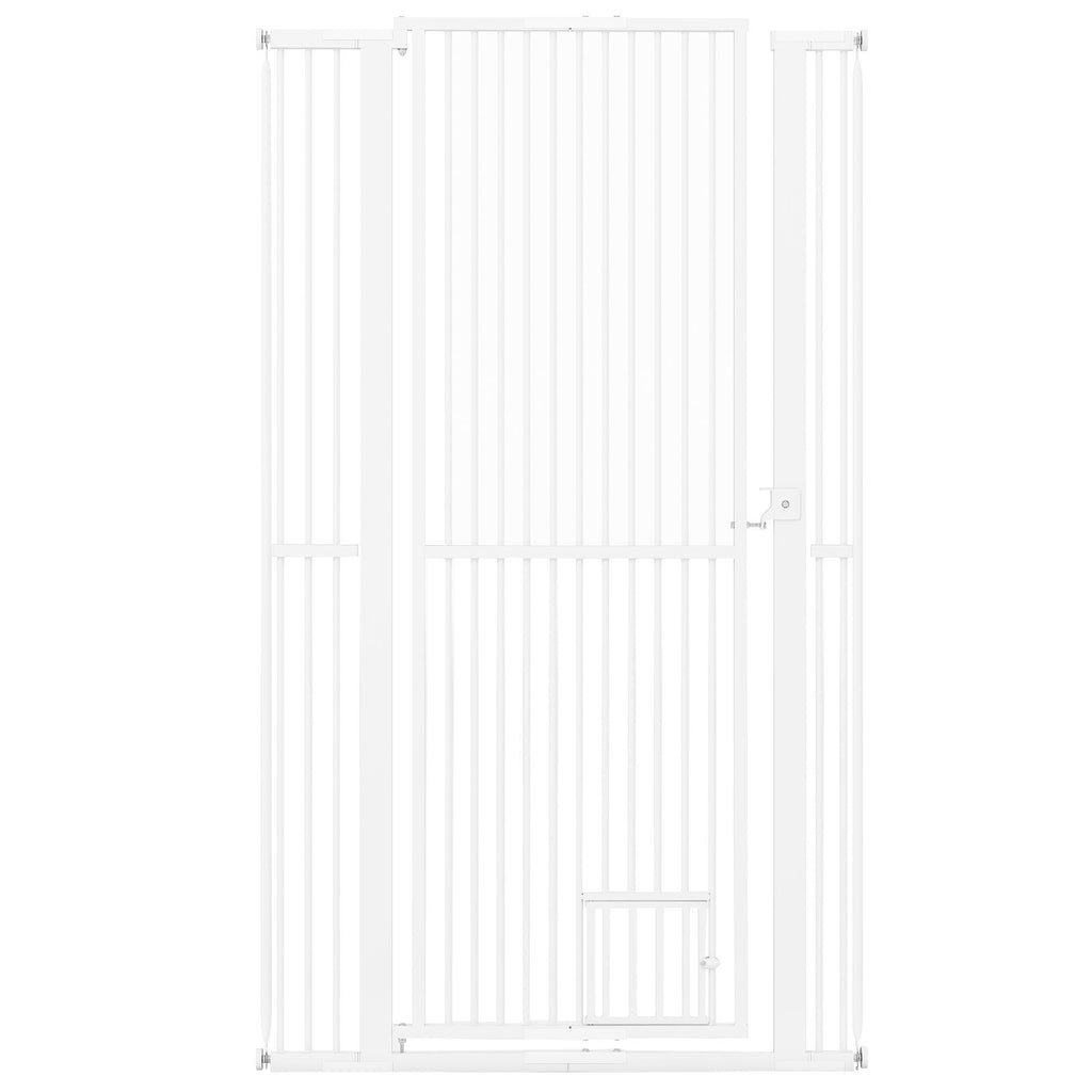 67.5" Extra Tall Pet Gate Heavy-Duty Metal Cat Gate with 30.5"-41" Wide Opening