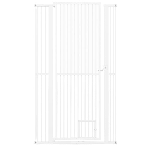 67.5" Extra Tall Pet Gate Heavy-Duty Metal Cat Gate with 30.5"-41" Wide Opening