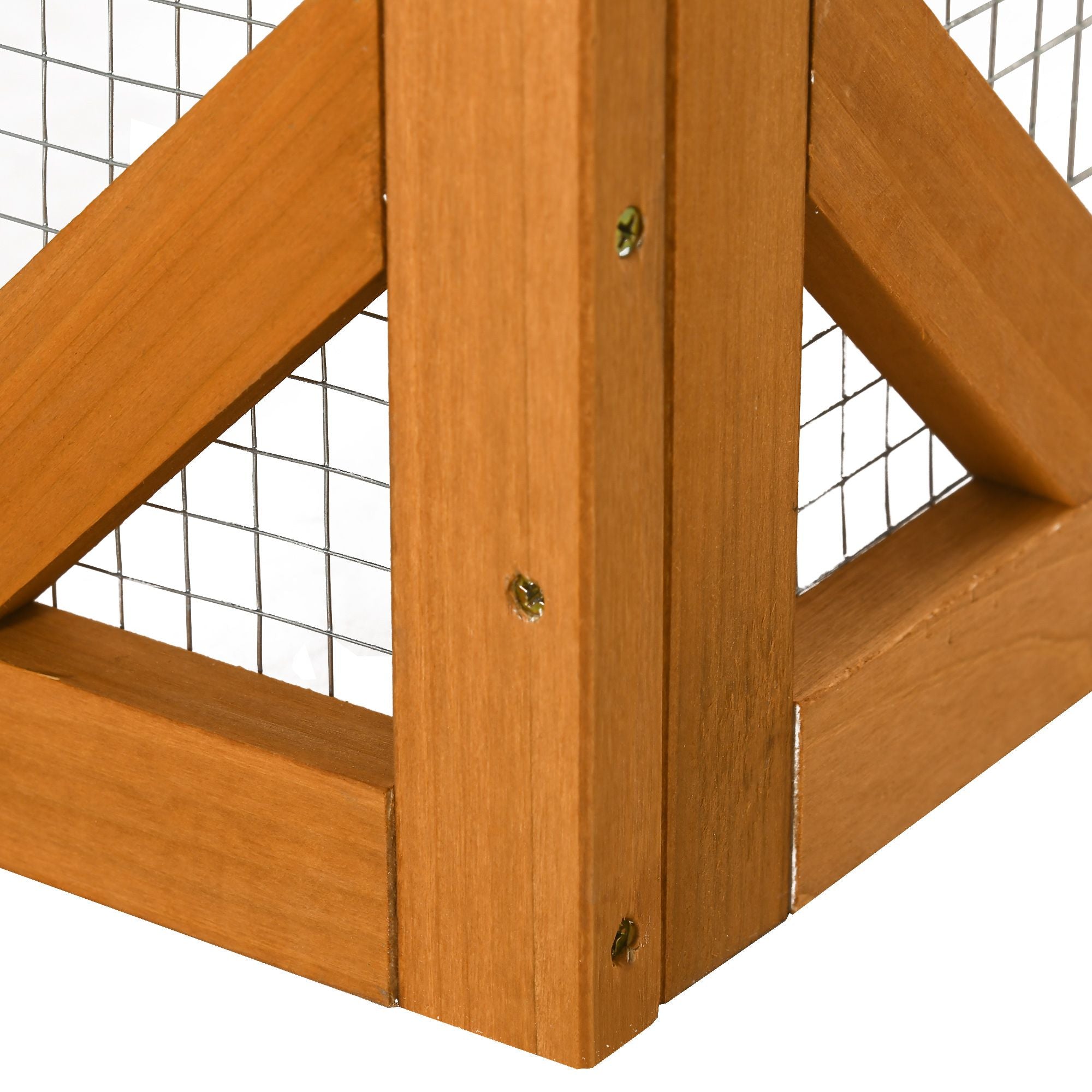 furniture-style Cat Enclosure with Asphalt Roof and Multi-Level Platforms