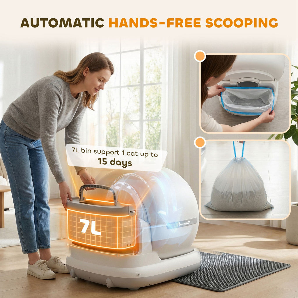 Self-Cleaning Litter Box with App Control & Odor Elimination