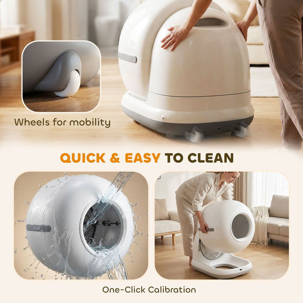 Self-Cleaning Litter Box with App Control & Odor Elimination