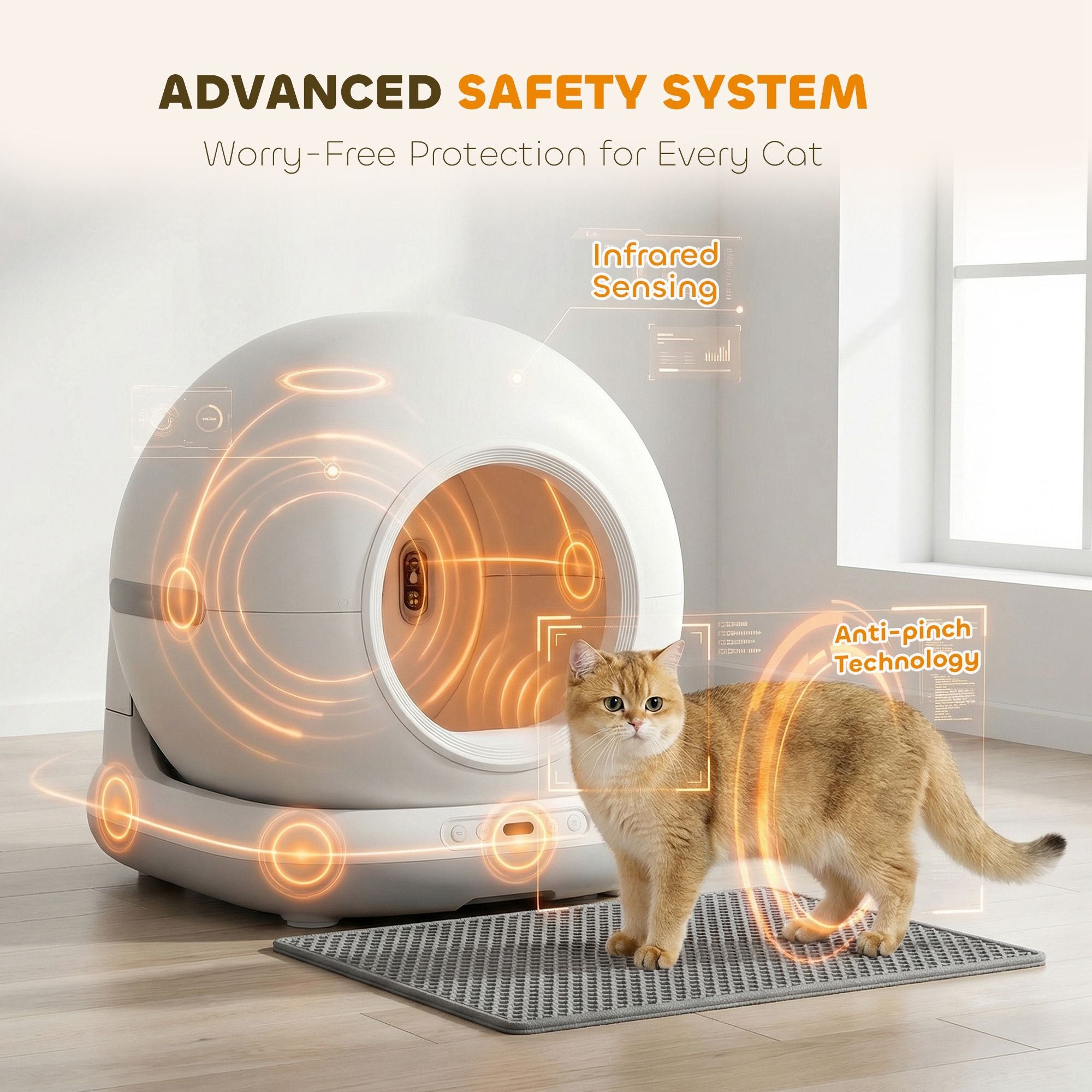 Self-Cleaning Litter Box with App Control & Odor Elimination