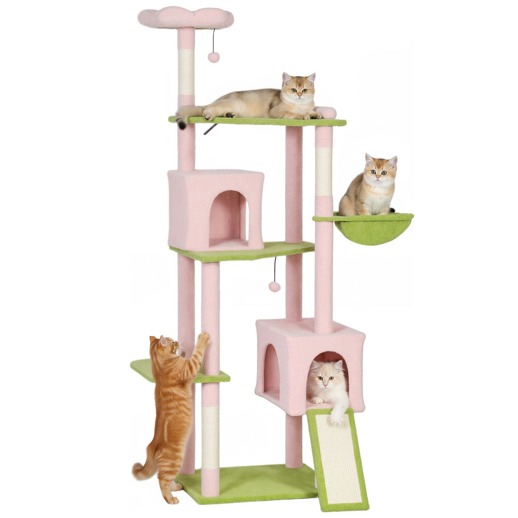 Charming Flower Cat Tree – A Blooming Haven for Multiple Cats