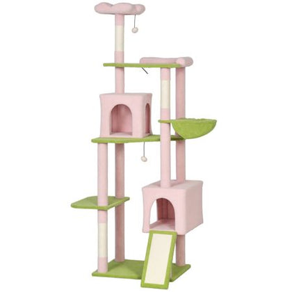 Charming Flower Cat Tree – A Blooming Haven for Multiple Cats