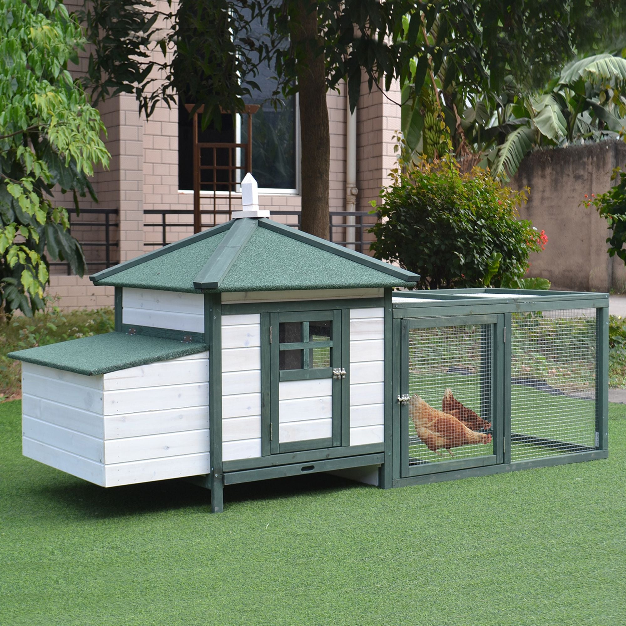 Give Your Flock a Stylish, Safe Home with This Wooden Chicken Coop