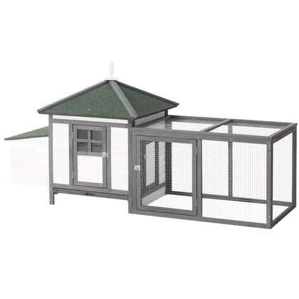 Give Your Flock a Cozy Home with This Spacious Wooden Chicken Coop