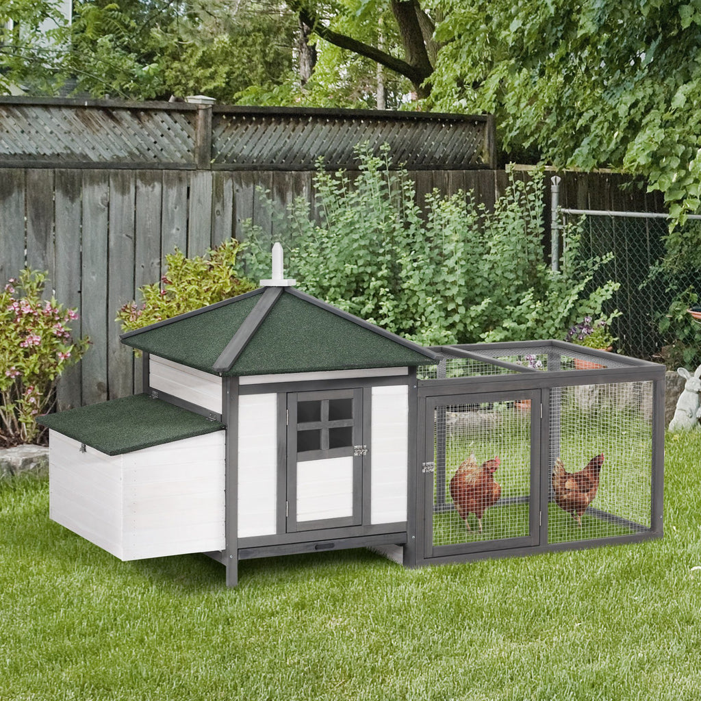 Give Your Flock a Cozy Home with This Spacious Wooden Chicken Coop
