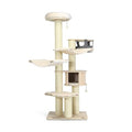 77.5" Multi-Level Cat Tree with Condo, Hammocks & Sisal Scratching Posts