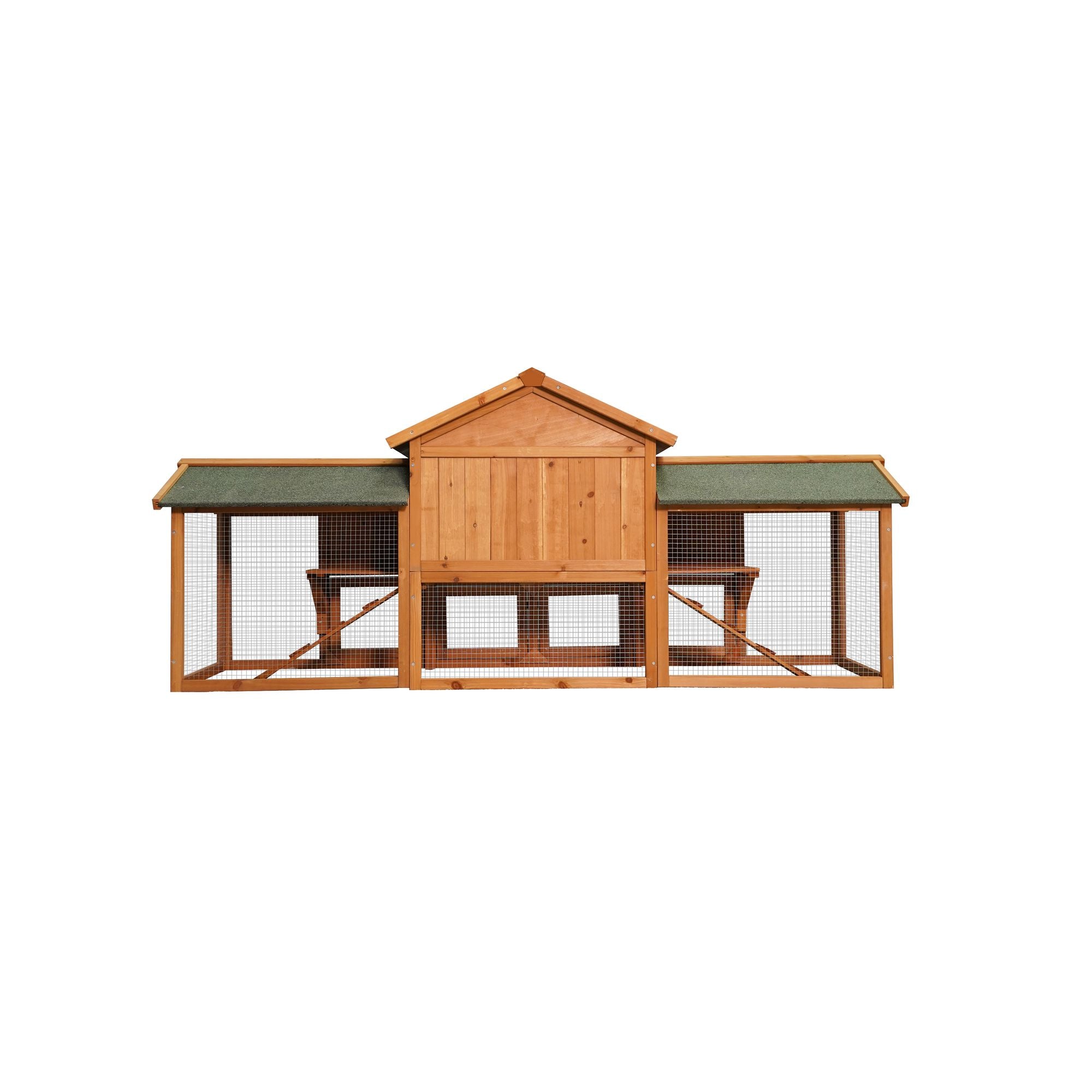 Extra Large 2-Tier Bunny Cage with Runs and water-ready Roof