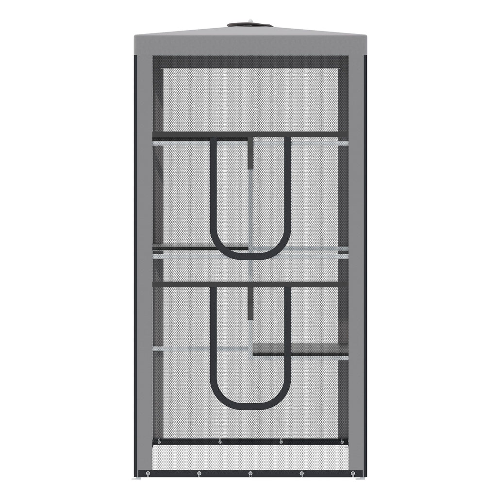 Spacious 79" Tall Cat Enclosure with 3 Platforms – Perfect for Indoor/Outdoor Play