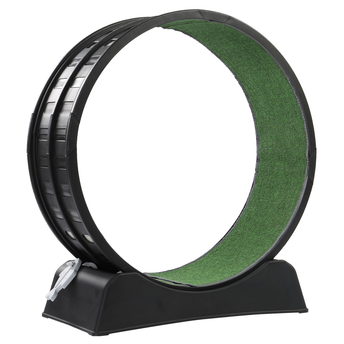 Quiet Cat Exercise Wheel with Safety Lock and Removable Pad