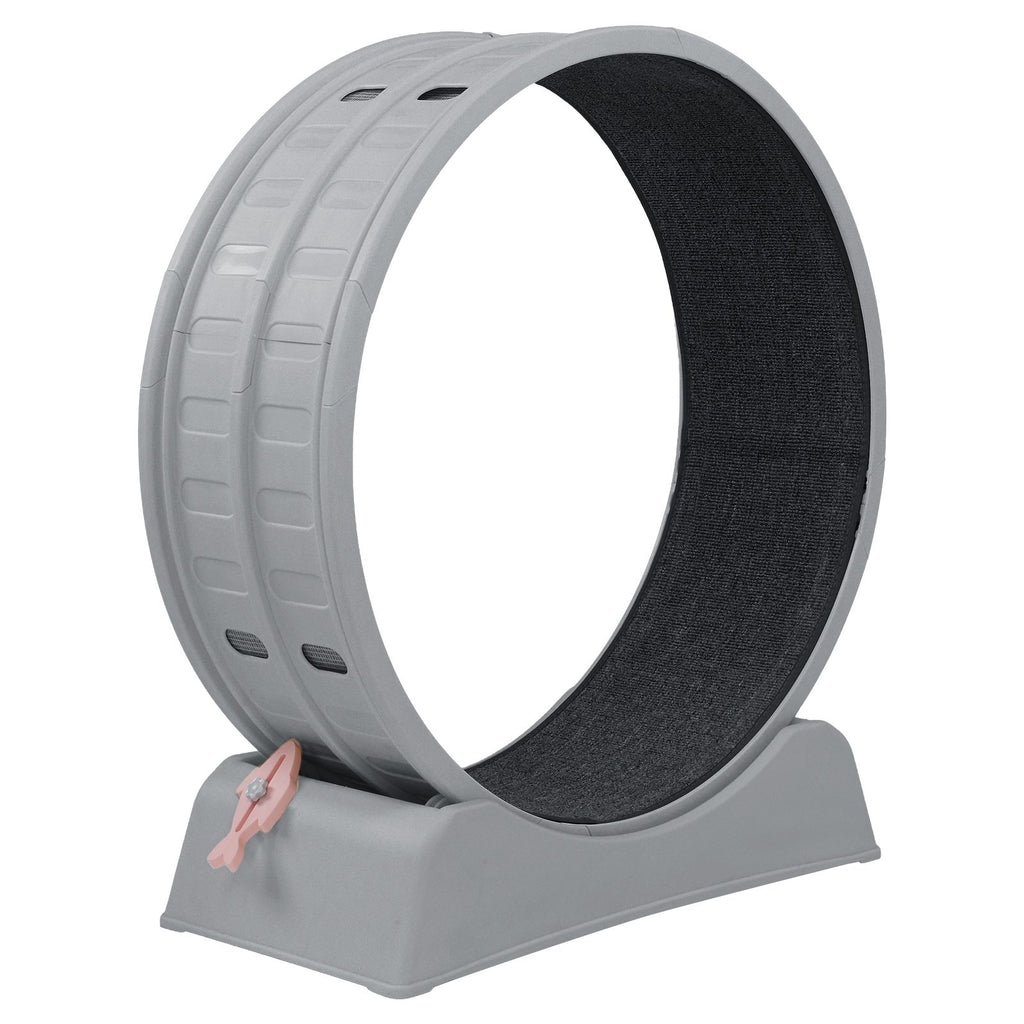 Indoor Cat Exercise Wheel with Quiet Rollers and Lock