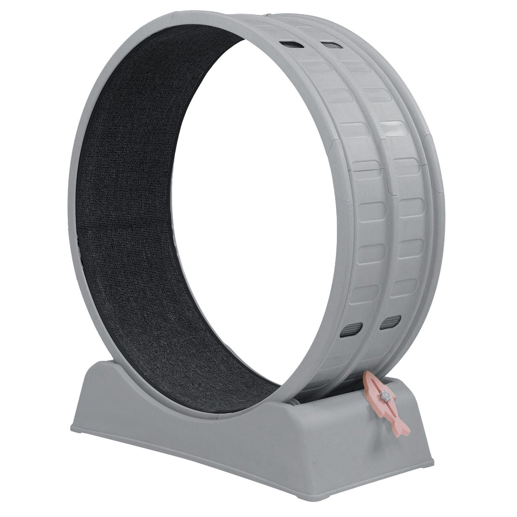 Indoor Cat Exercise Wheel with Quiet Rollers and Lock