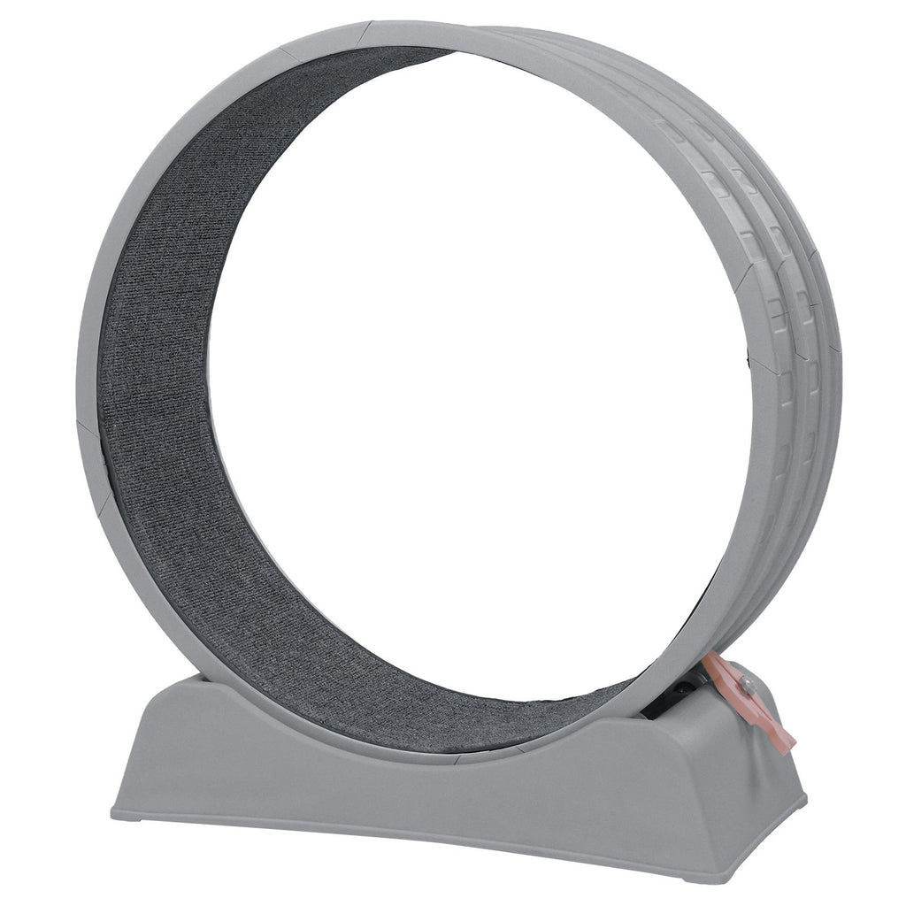 Indoor Cat Exercise Wheel with Quiet Rollers and Lock