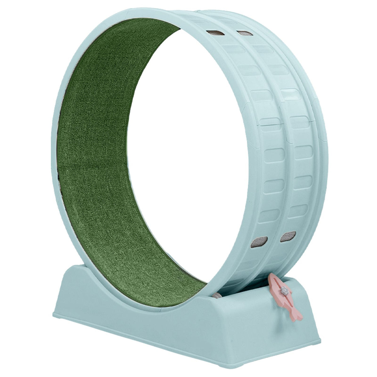 Circular Cat Exercise Wheel with Silent Rollers and Safety Lock
