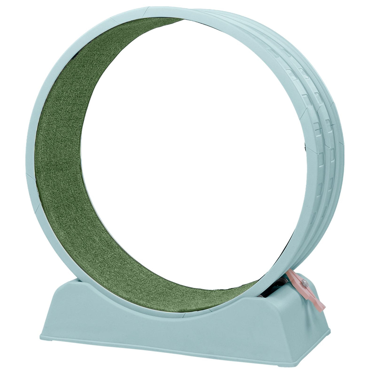 Circular Cat Exercise Wheel with Silent Rollers and Safety Lock
