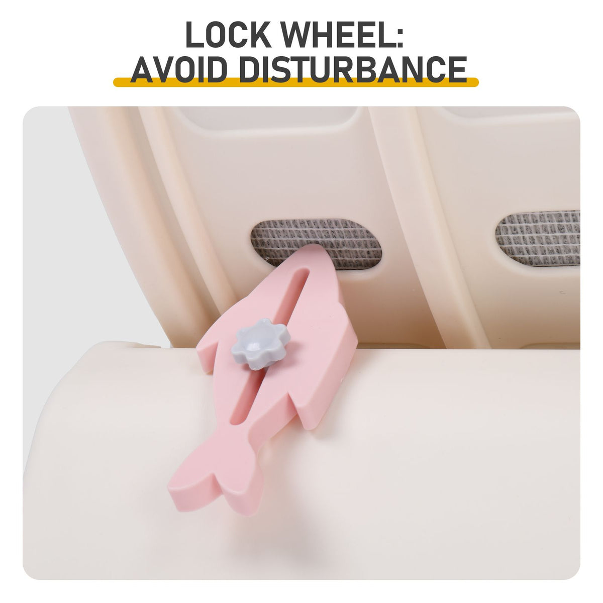 Indoor Cat Exercise Wheel with Quiet Rollers and Locking Wheel