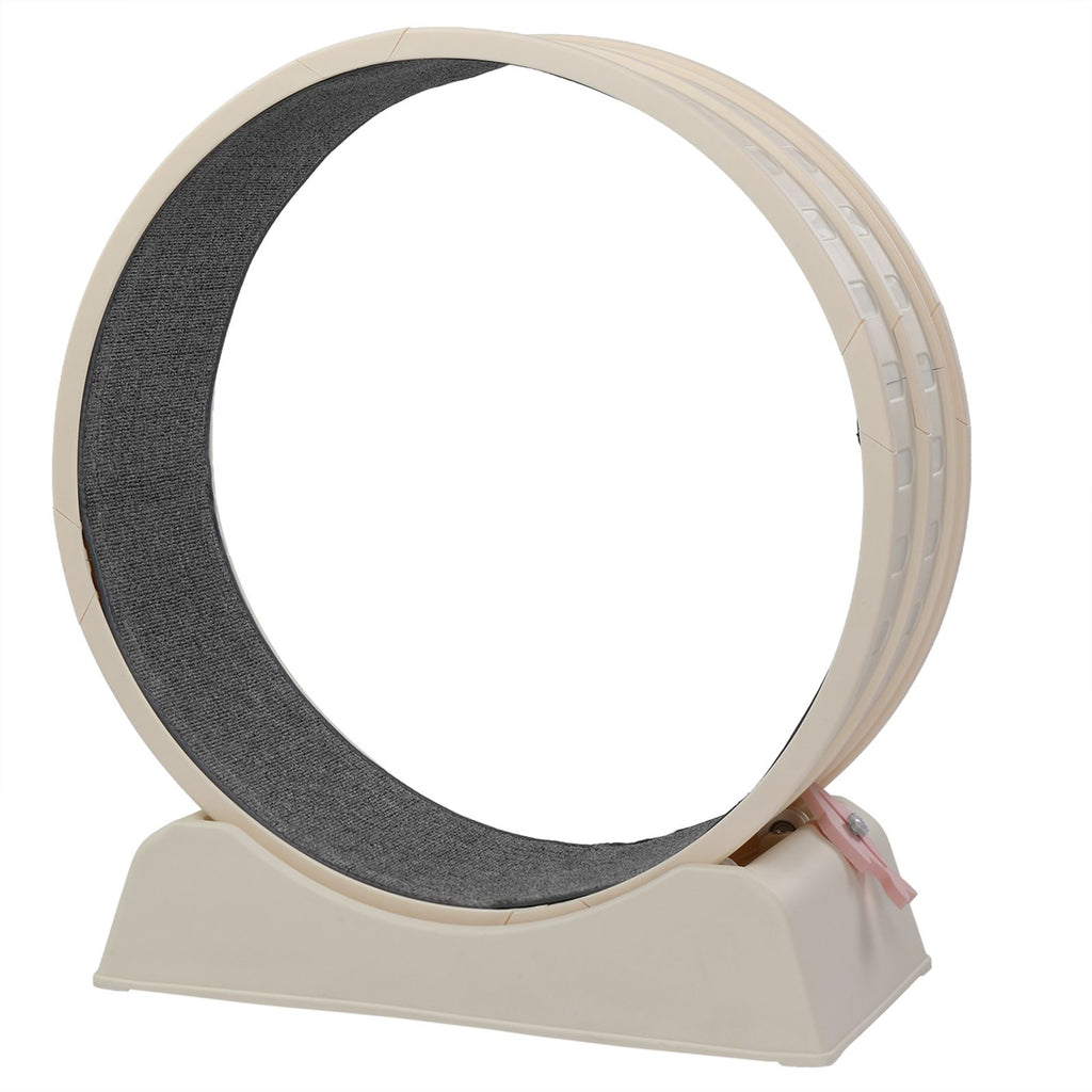 Indoor Cat Exercise Wheel with Quiet Rollers and Locking Wheel