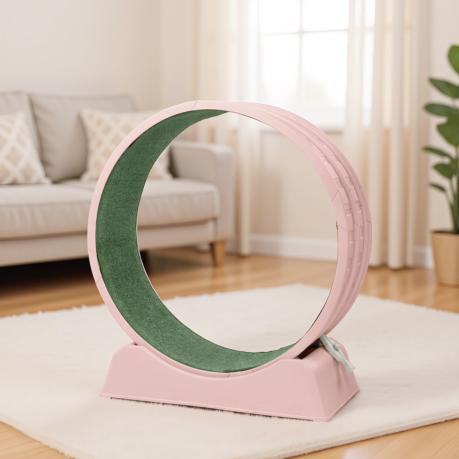 31.5- Cat Exercise Wheel with Carpeted Runway & Silent Design